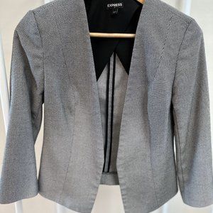 Express Open Front Blazer 3/4 Length Sleeves